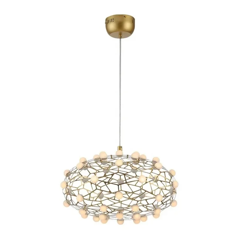 

luxury design metal hanging lamp lighting led decorative chandelier for restaurant hotel lobby decor