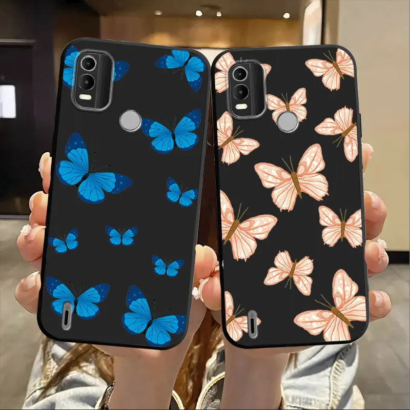 Floral Panda Butterfly Soft Silicone Shockproof Phone Case Cover