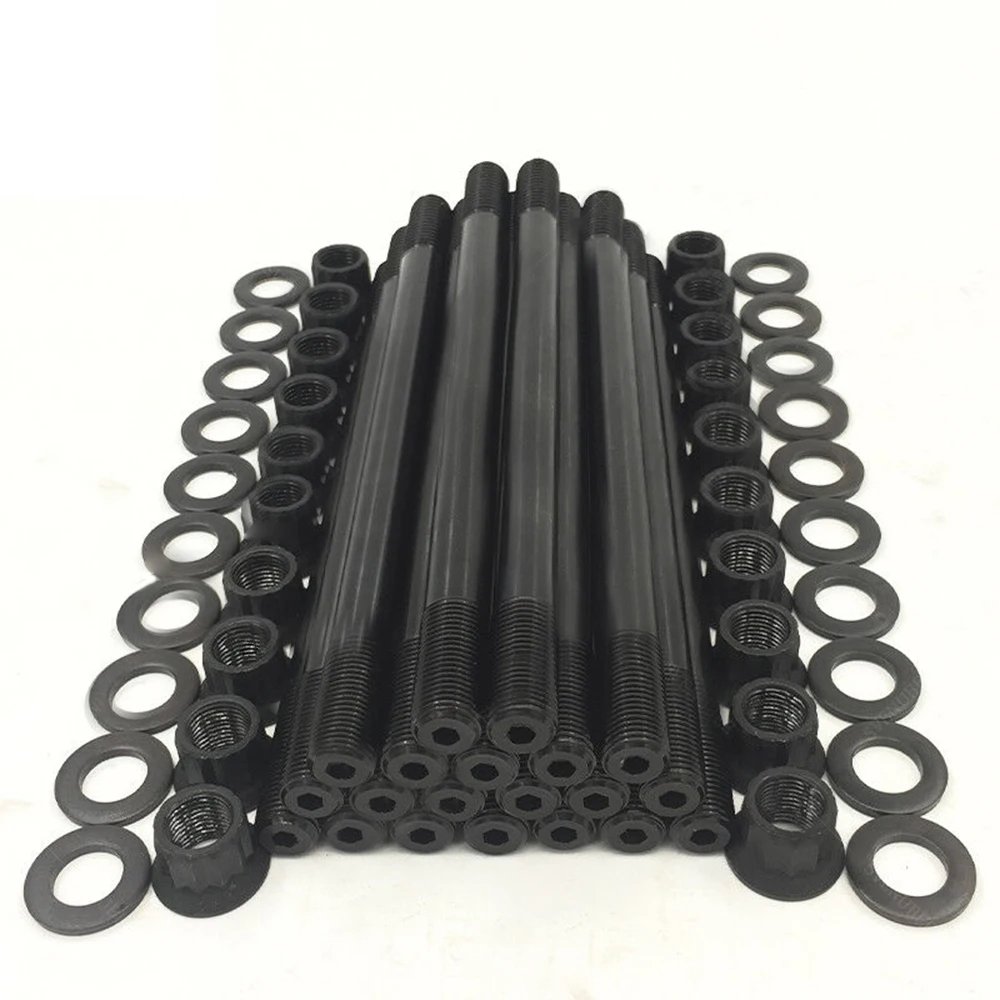 20mm Cylinder Head Gaskets with Head Studs Kit For Ford F250 E350 6.0L 250-4202, 2504202, 26374PT 4C3Z6051EA 4C3Z6051EB