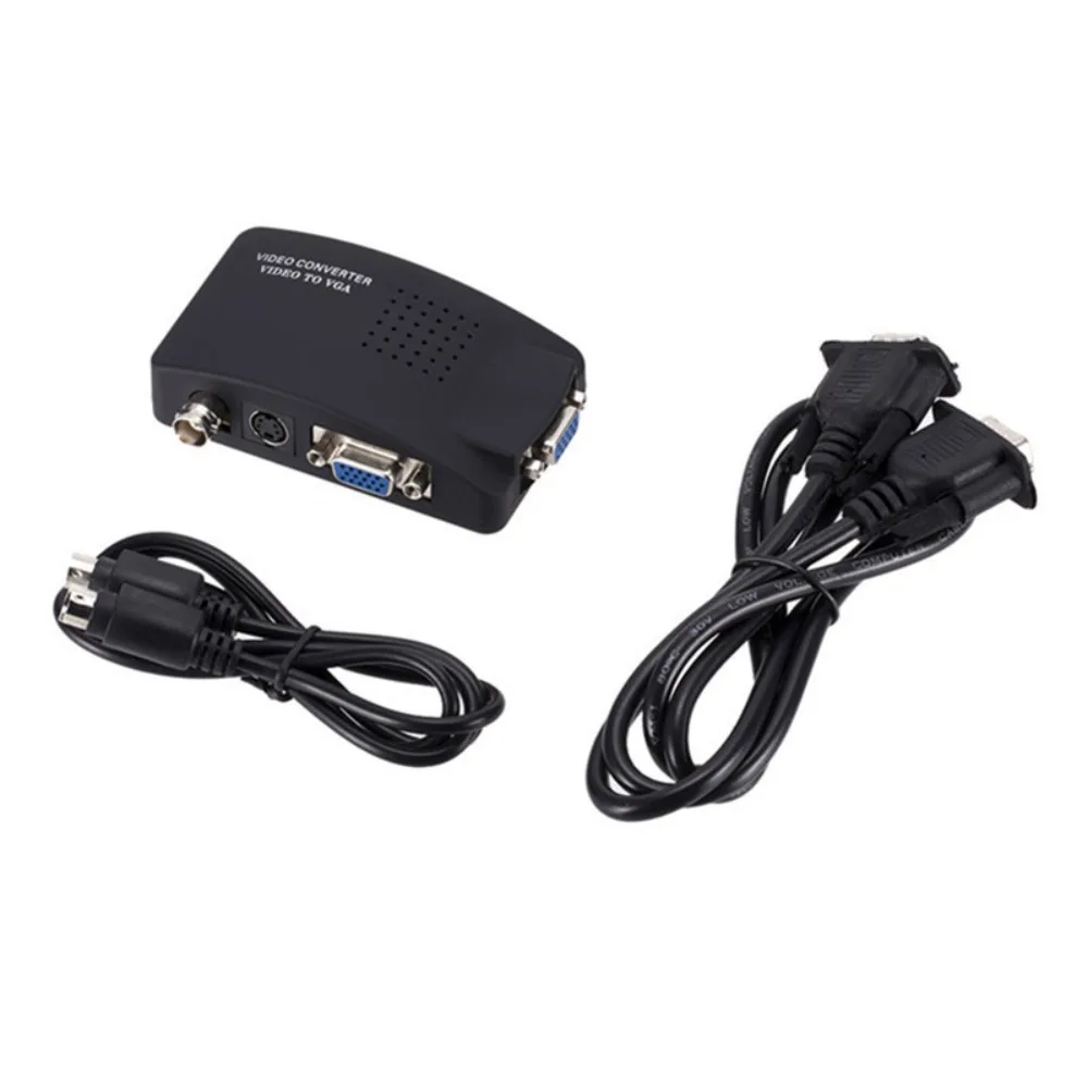 BNC To VGA Converter Video Converter Signal Conversion Adapter Box 3D Motion Compensation Output