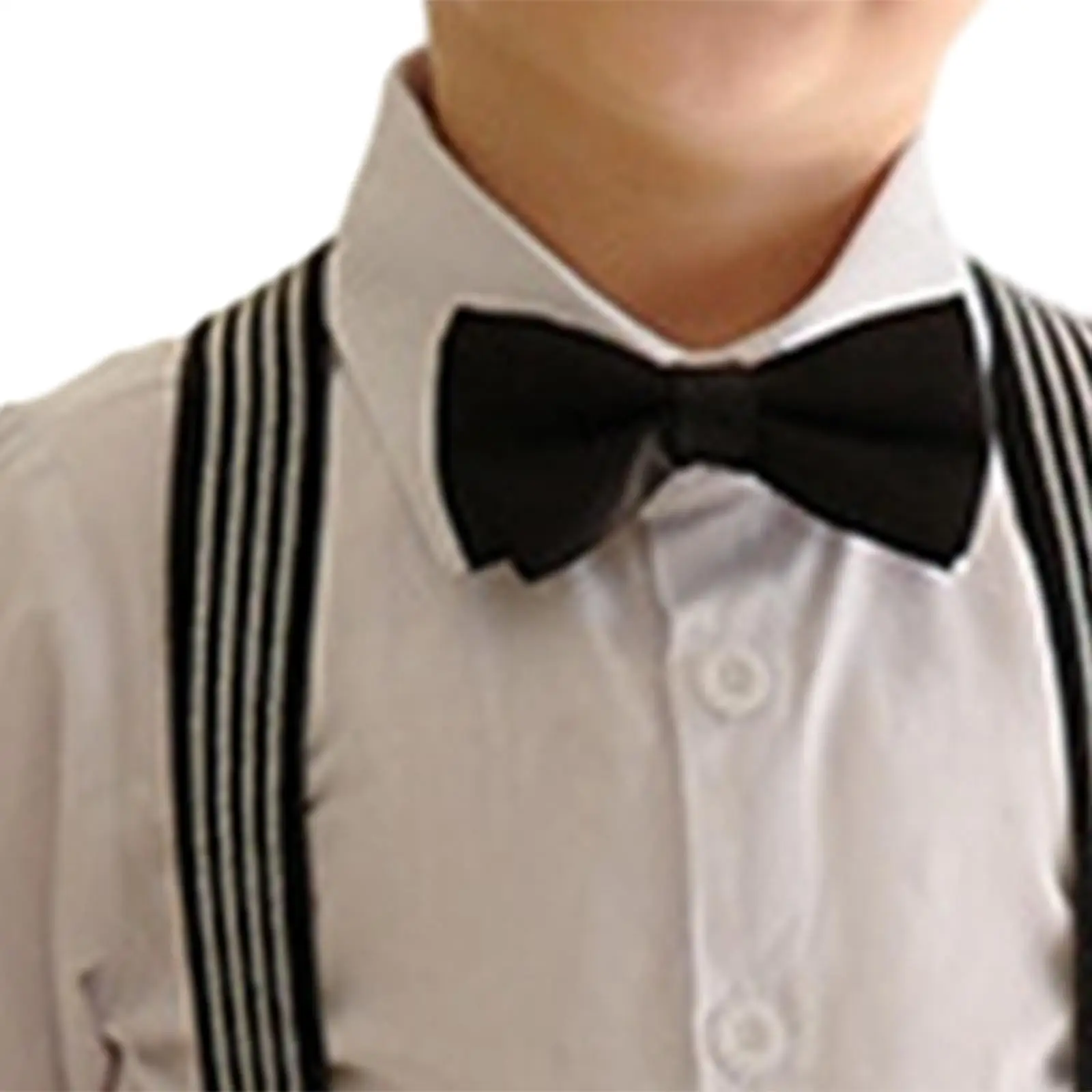 Vestito da gentiluomo per ragazzi con papillon nero abbigliamento abito camicia abito formale per la festa battesimo fotografia cena di compleanno