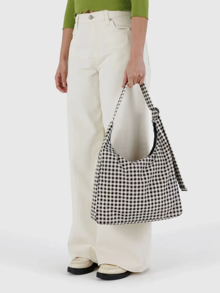 Borsa a Tracolla da Donna in Nylon di Grande Capacità, con Tracolla Regolabile, Versatile Borsa Hobo per Uso Quotidiano - immagine 2