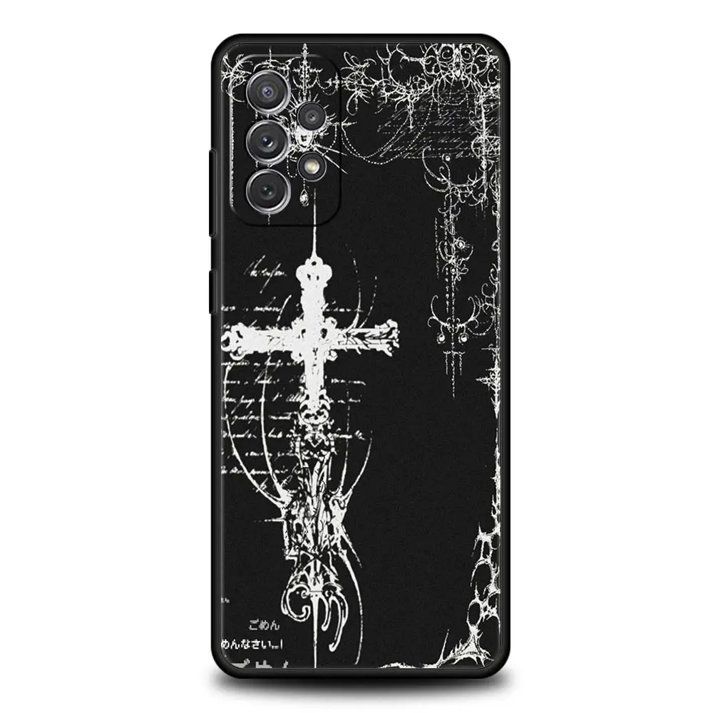 Cyber Sigil Cross Line Protective Phone Case Cover