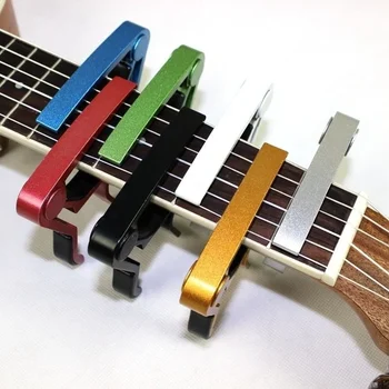 Universal Guitar Capo Clamp Key Aluminium Alloy Metal Capo for Acoustic Classic Electric Guitar Ukulele Parts & Accessories