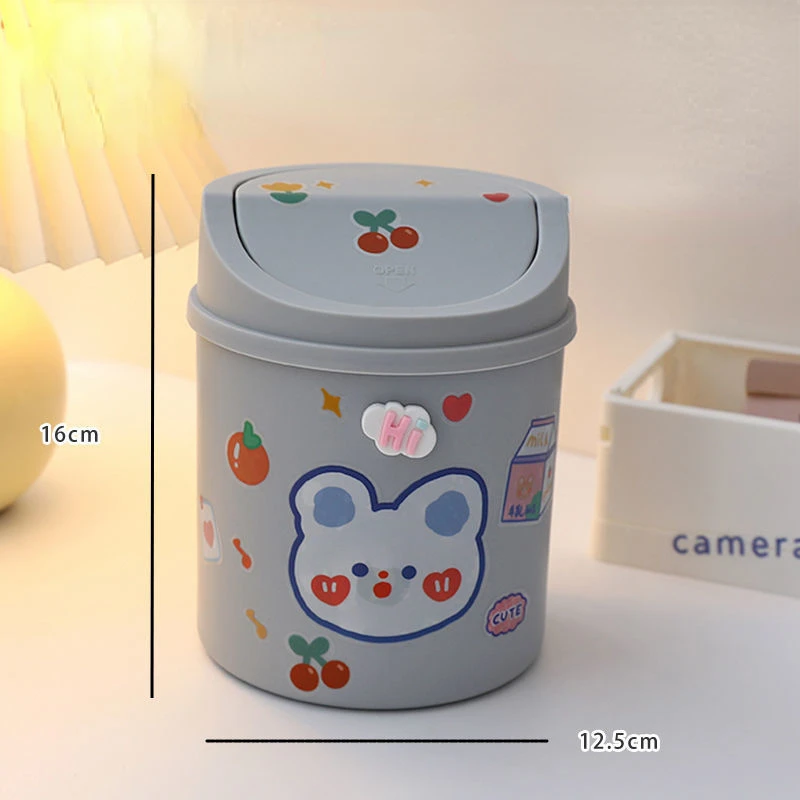 Waste Bin Small Trash Can Mini Desktop Ashcan Litter Trash Little Table Top Can For Desk Office Supplies Garbage Basket