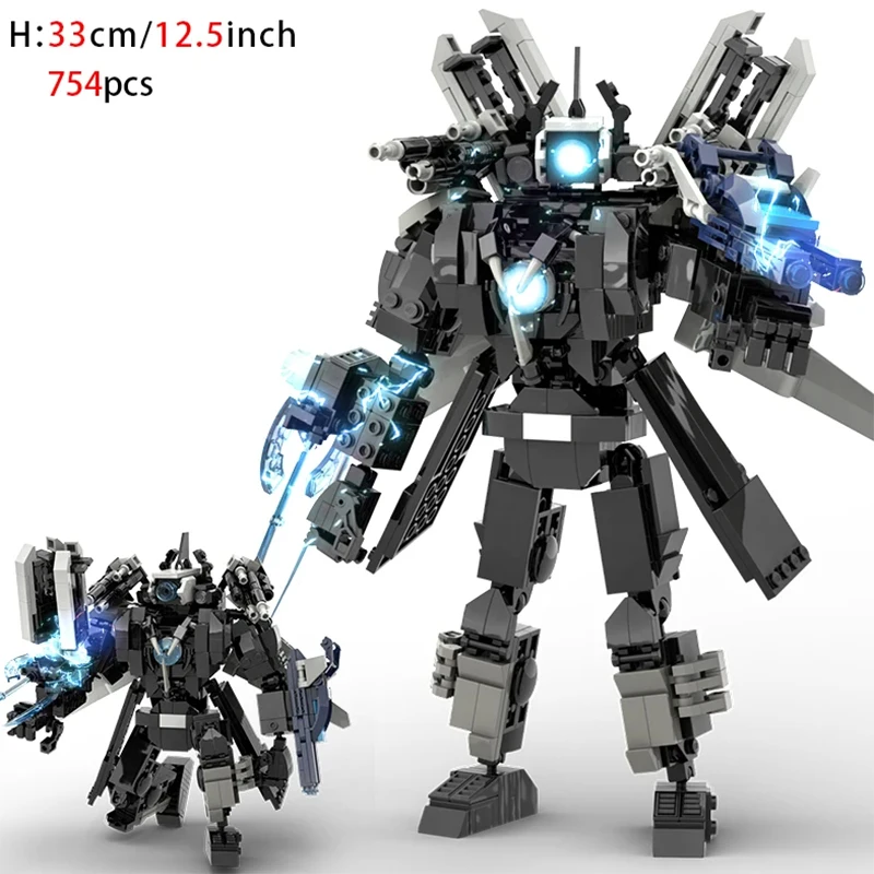 Moc Skibidi トイレフィギュアモデルブロックタイタンカメラマン