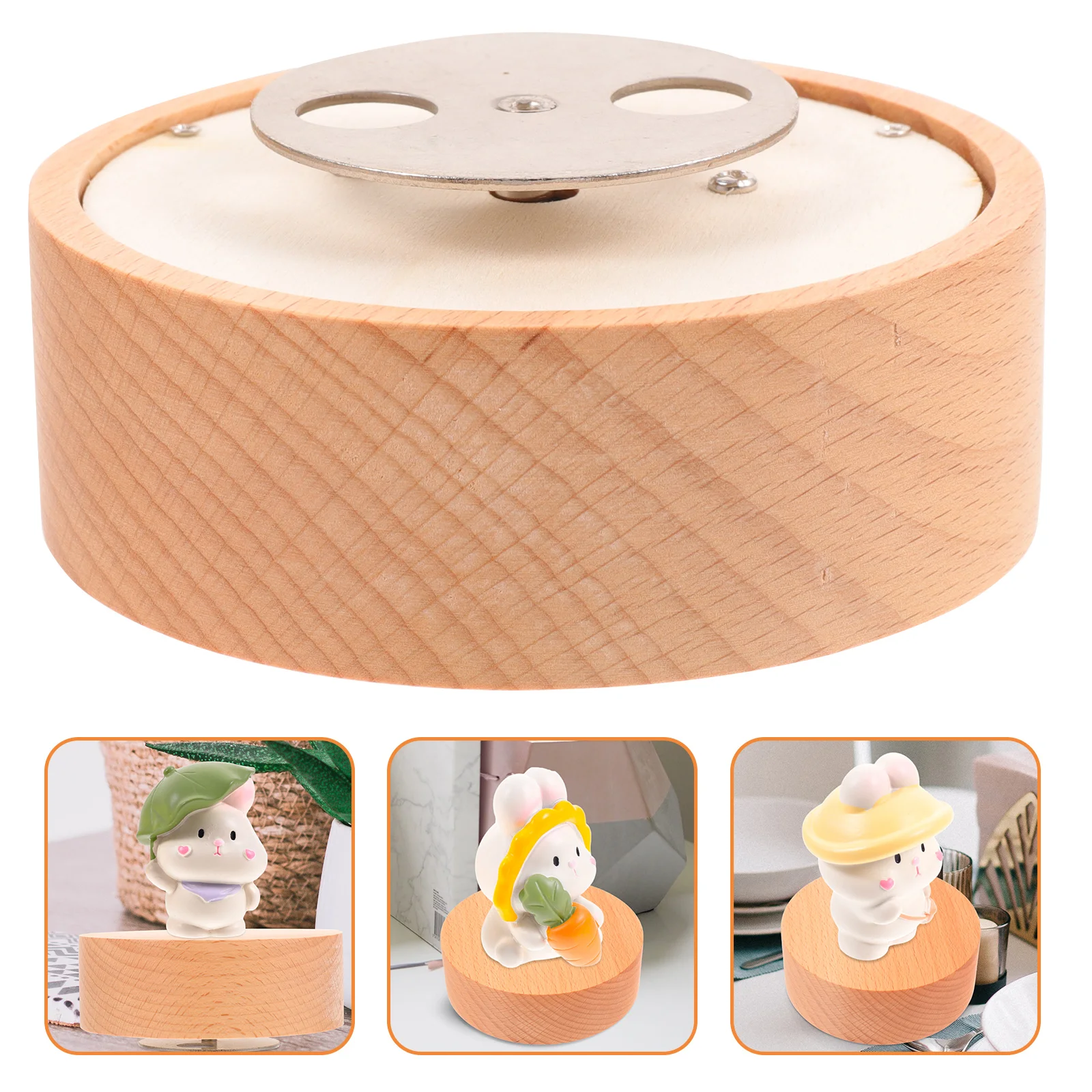DIY Musical Box Base Rotating Music Box Base Replacement Part Round Music music box rotatable base