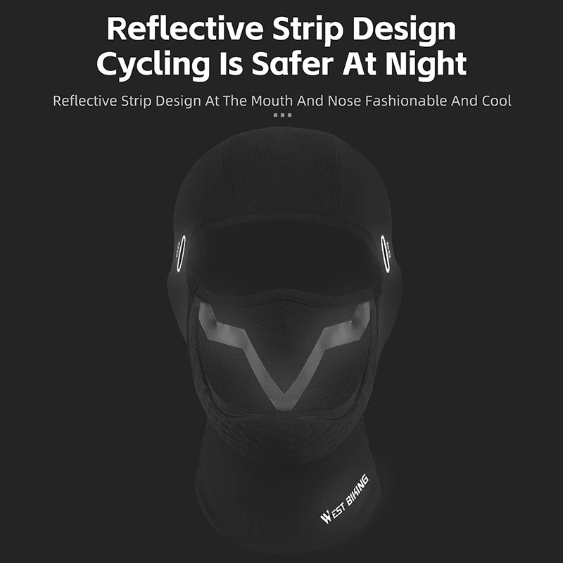 Cycling Full Face Mask Motorcycle MTB Road Bike Breathable Anti Collision Bandana Bicycle Headwear Cap Equipment