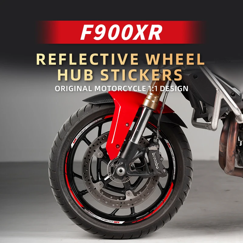 For BMW F900XR Original Motorcycle Design Wheel Hub Reflective Sticker Of Motorcycle Accessories Rim Decals cantik quality design genuine leather belts casual styles pin buckle clothing cow accessories for women extend 135cm size fca010