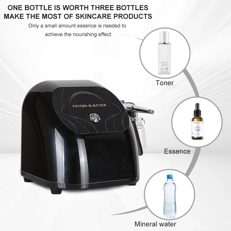 NEW Water Oxygen Injector Machine Face Steamer Professional Machine Hydration Facial Massagers Spray Gun For Face Beauty Device