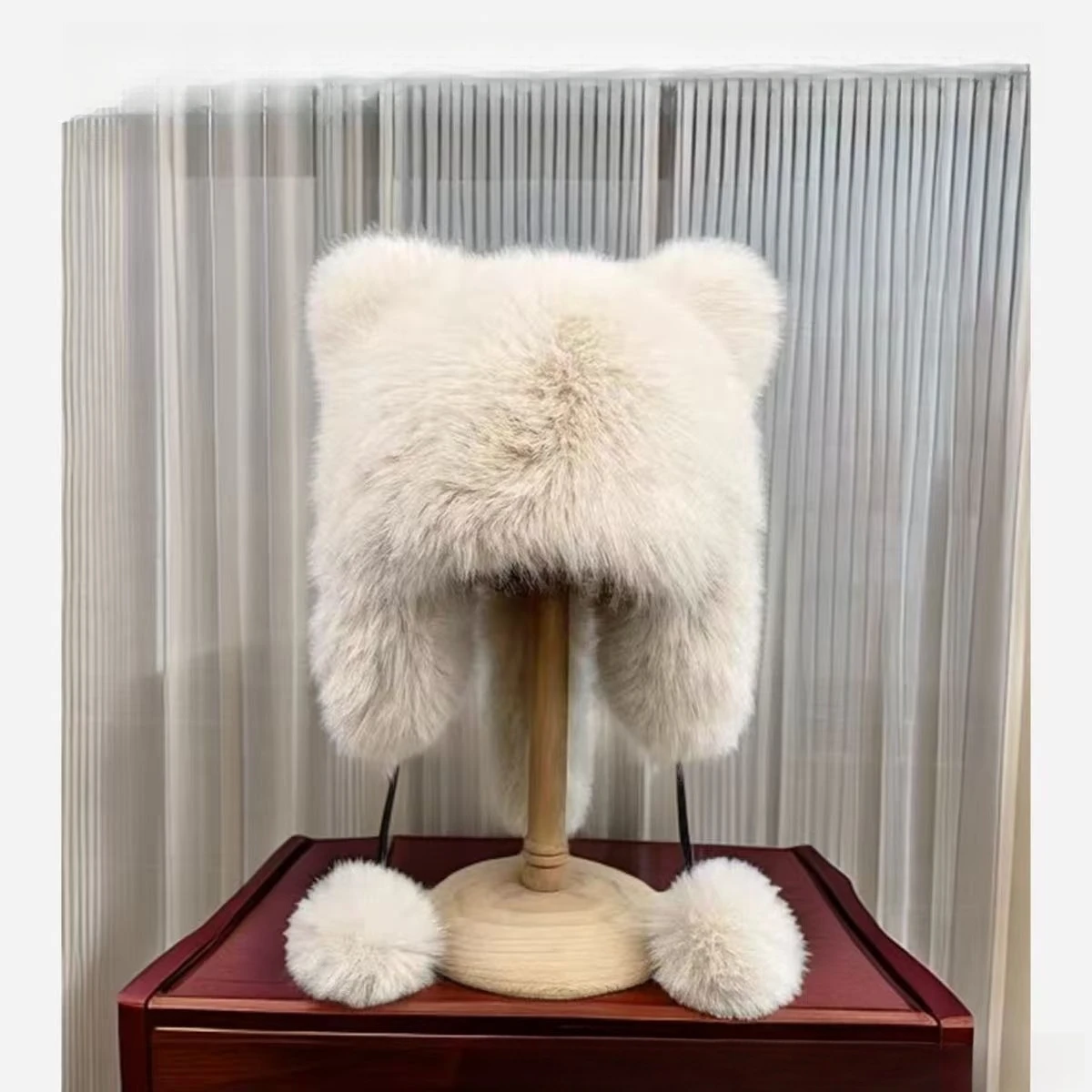 Women’s Faux Fox Fur Lei Feng Hat