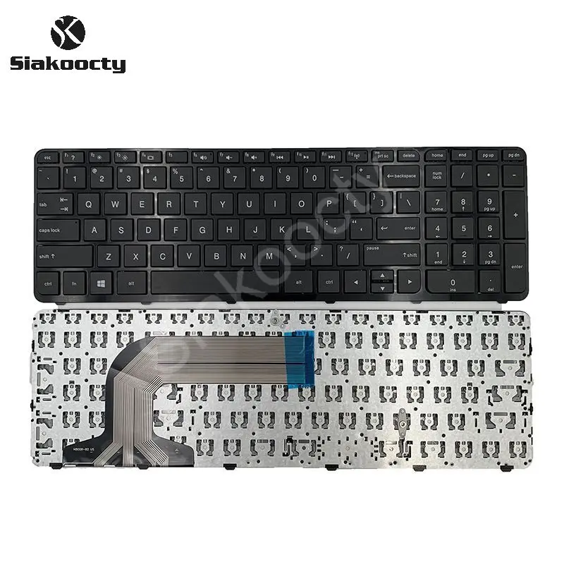 

Siakoocty Keyboard Replacement with Frame Compatible with for HP Pavilion 17-E 17-E000 17-e100 Serries Laptop Black US Layout