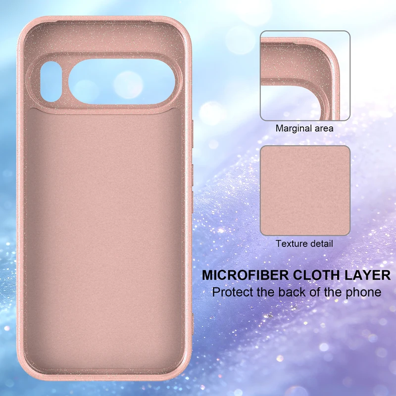 Solid Color Velvet Soft Silicone Shockproof Back Cover Case