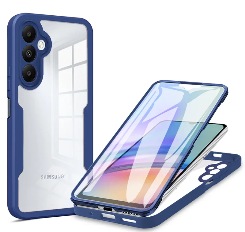 360 protecteur d'écran complet étui Transparent pour Samsung Galaxy A82 A73 A72 A71 A55 A54 A53 A51 A35 A34 A33 A25 M53 M33 couverture