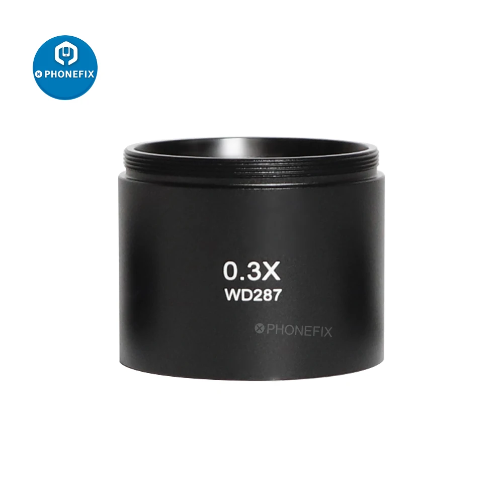Microscope Objective Lens Microscope Assisted Auxiliary Objects Len Barlow Lens For Industry Video trinocular stereo microscope For WD
