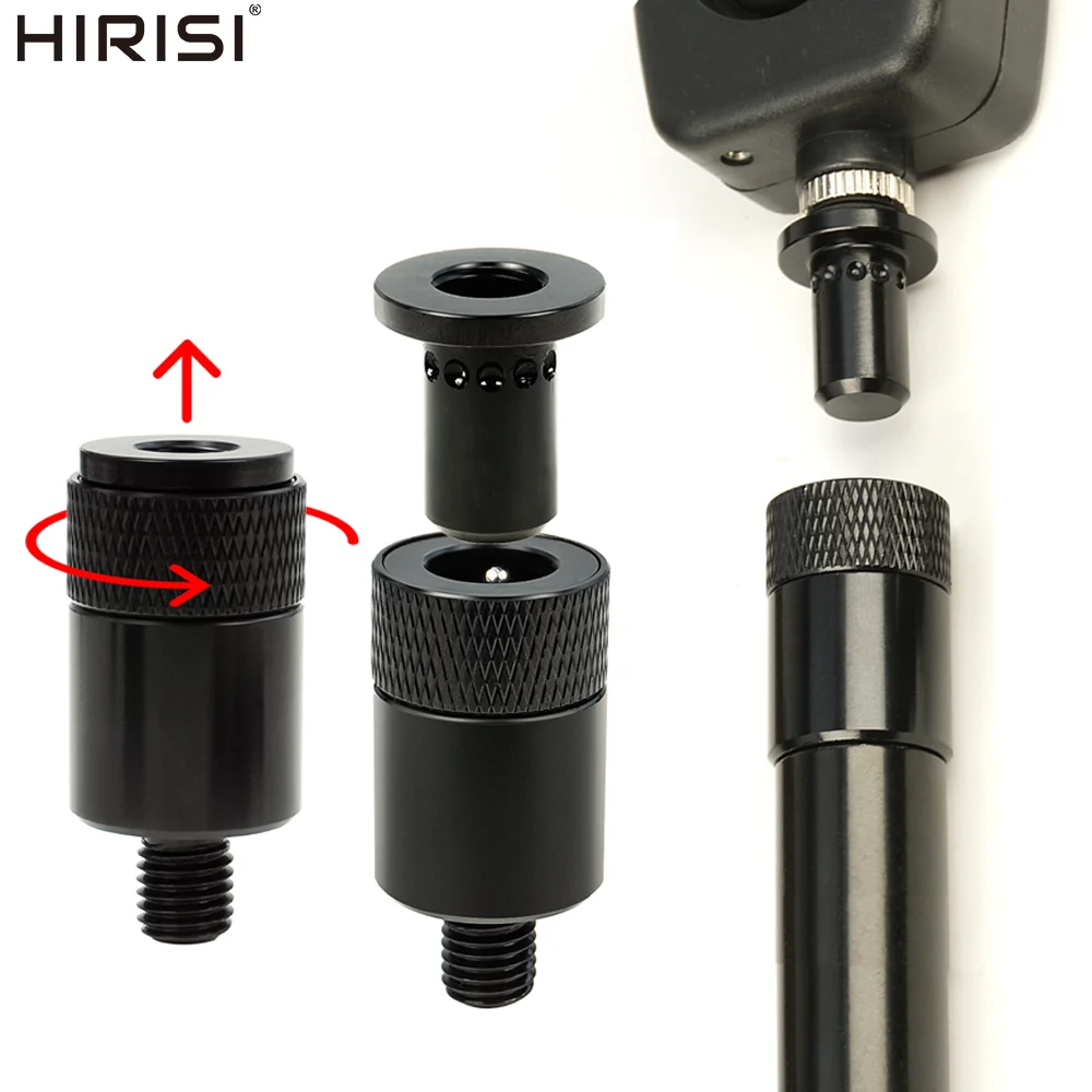 Connecteurs universels rapides aluminium Hirisi 2/4 pièces pour rod pod et supports de pêche
