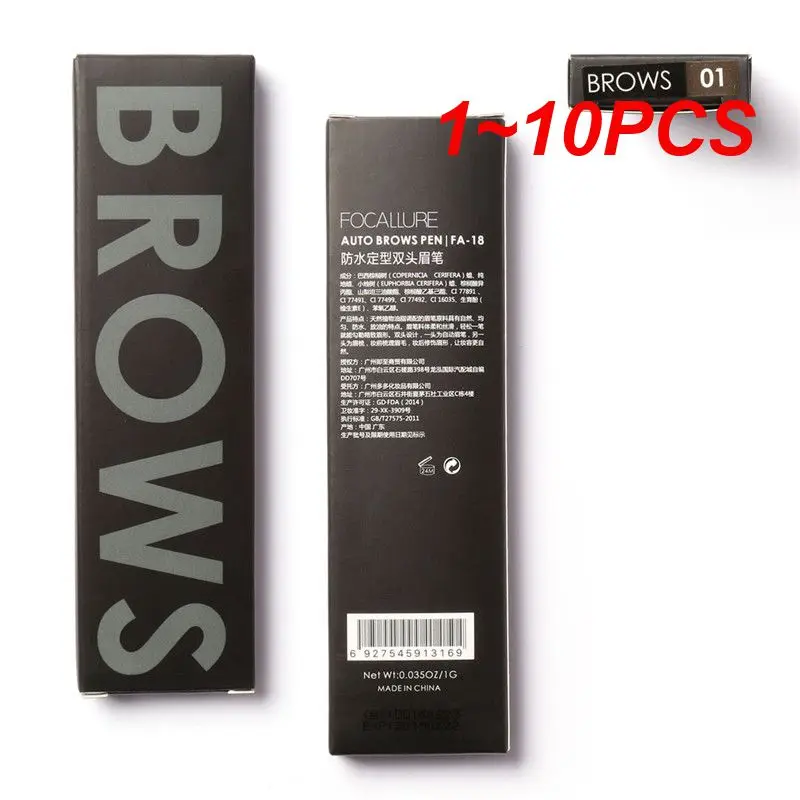 

1-10 шт., Водостойкий карандаш для бровей, 3 цвета