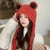Froghat Winter Women All Fashion Cute Plus Velvet Warm Woolen Hat Students Autumn Outdoor Windproof Ear Protection Knitted Hat 17