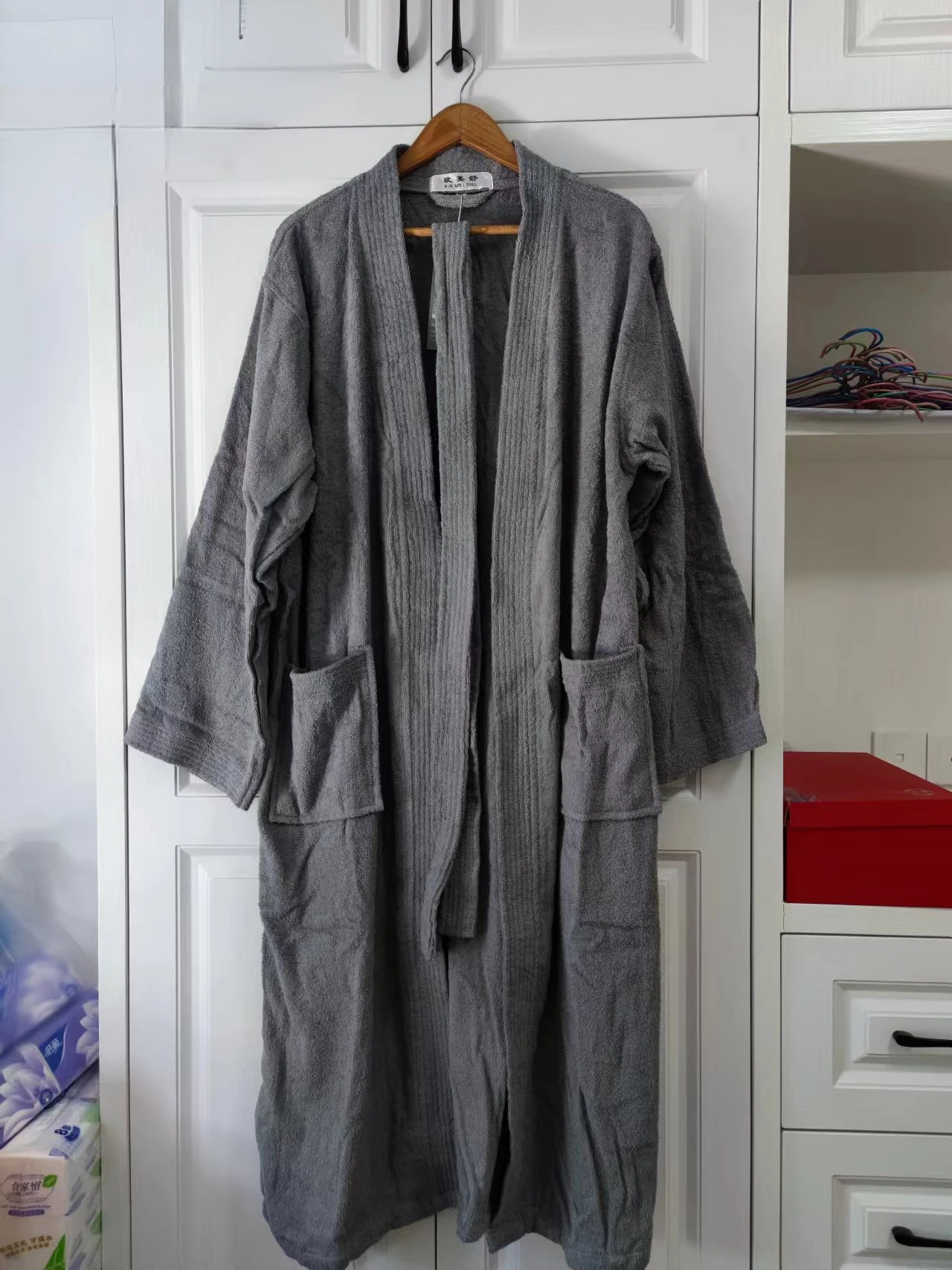 Luxury 100% Cotton Bathrobe - Eden Green - Aman Essentials