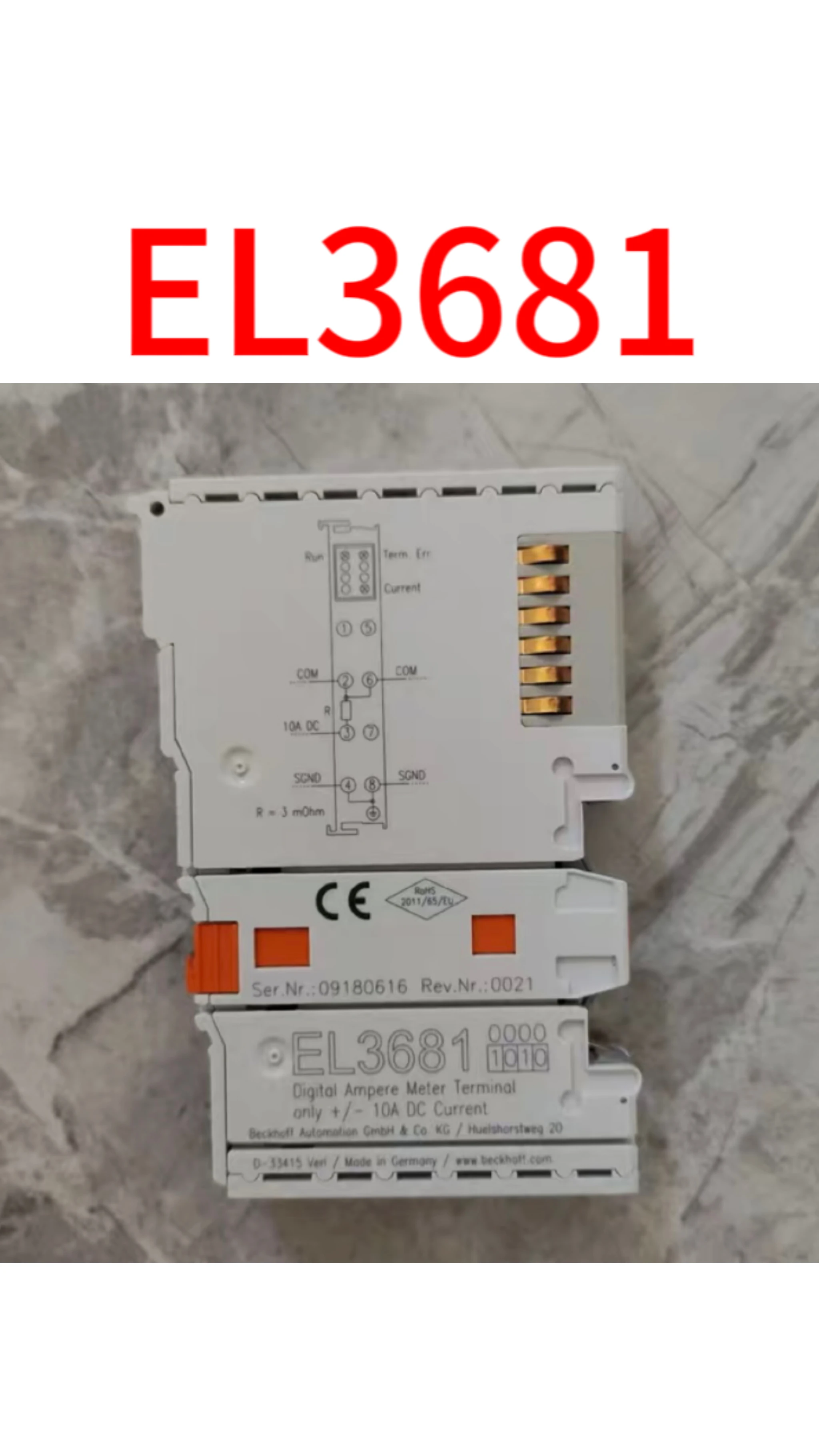 

Second-hand EL3681 test OK