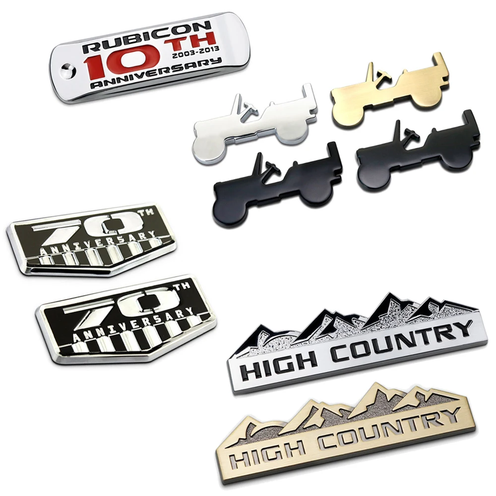 Car Styling Per Jeep Grand Commander Cherokee Patriot Compass Wrangler Grand Cherokee Renegade Liberty Metal Sticker Badge Posteriore