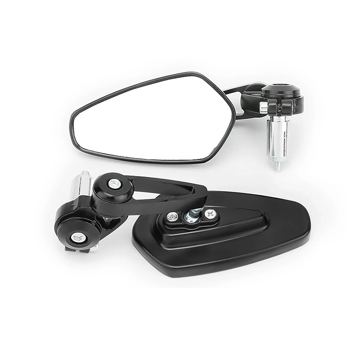 

7/8" 22mm Motorcycle Rearview Mirrors Universal Clear Glass Scooter Bar End Handlebar Mirror Rear View Mirror Accessories