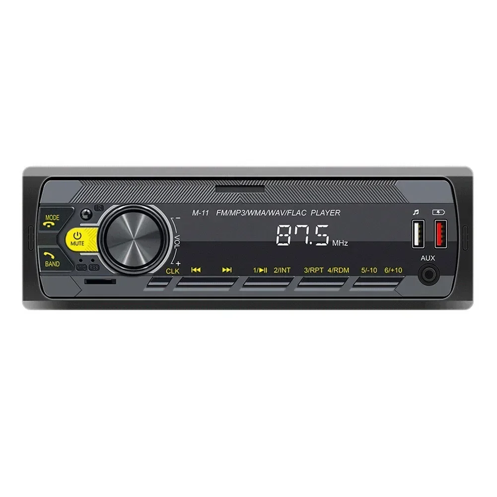 In-Dash Radio 178x50mm Car MP3 Player AUX Input Function High Universality Fitment Supports TF Card For Mobile Apps