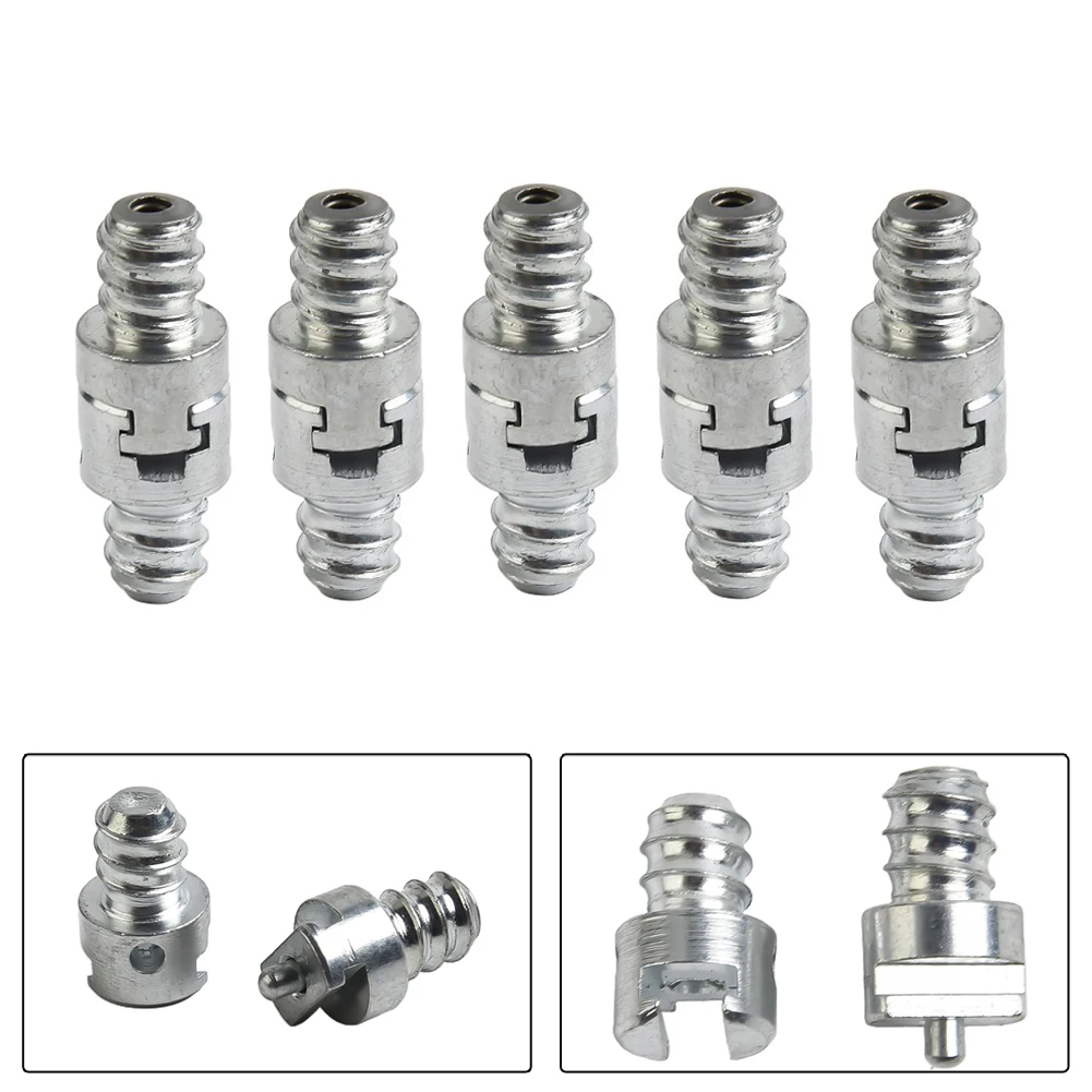 

10Pcs 16mm Spring Male & Female Join Connector Carbon Steel Galvanized Connector Adapter For Electric Pipe Dredge Machine Parts