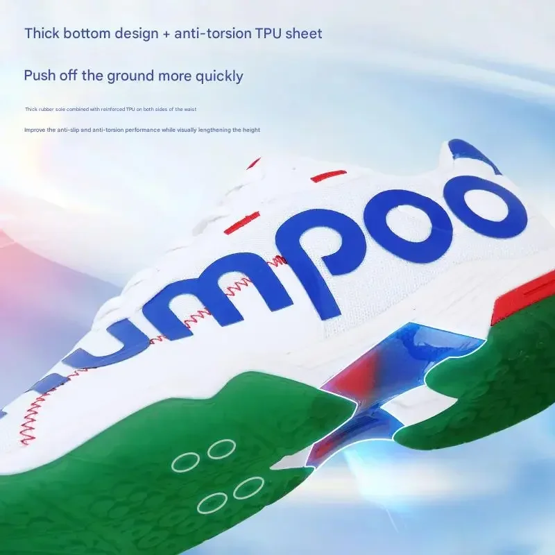 Kumpoo 스포츠 스니커즈, 배드민턴 신발, 남성용 여성용, 쿠션 테니스 배구 부츠, 운동화 D72