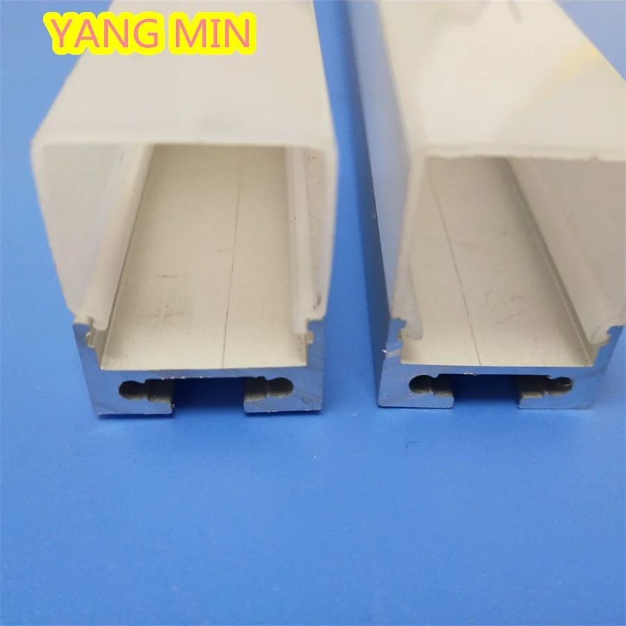 

80inch 2m aluminium pendant profile,3 side emitting 20*27mm pendant bar light ,U shape workshop office hanging light