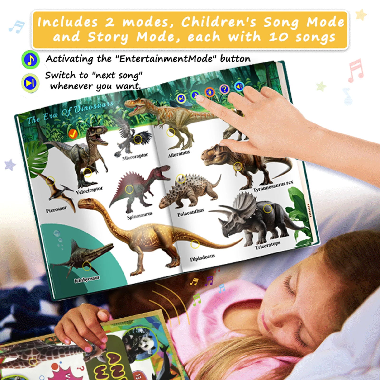 biidi English Language Audio Learning Book Electronic Reading Point Books For Children's Early Education and Puzzle Studying Toy 6