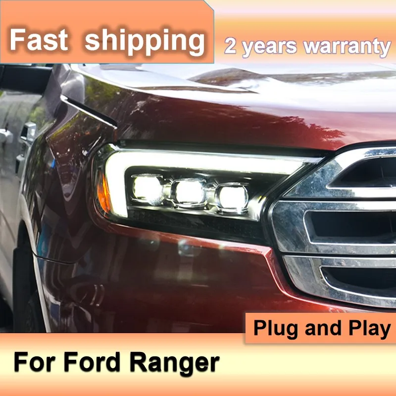 

Автостайлинг для налобных фонарей Ford Ranger 2016-2021