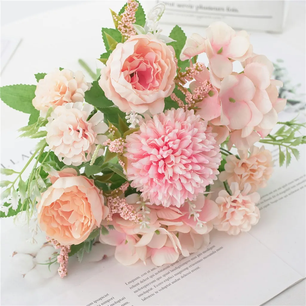 

Carnations Artificial Flowers Bulk Bouquet Decor Beautiful Bridal Wedding Silk Artificial Valentines Flowers Potted Plants
