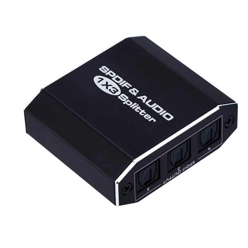 Топ продаж цифровой оптический аудио сплиттер 1X3 SPDIF Toslink Волоконно-оптический 1 в