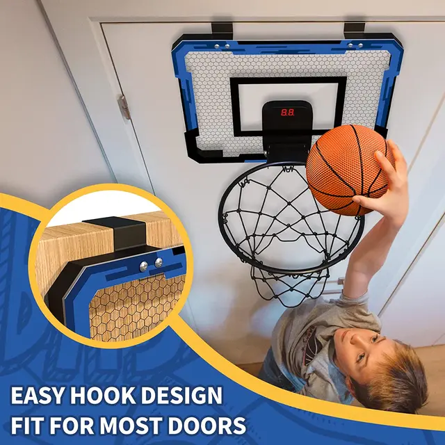 Ring Basketball Hoop Wall-mounted Indoor Training Home Kids Basketball Toy Mini Basketball Hoop Set For Kids Outdoor Games 5