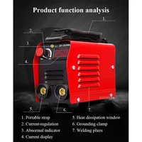 220V Portable Handheld Welding Machine 3000W Mini Household Digital Display Automatic Welding Current Industrial Welding Machine 2