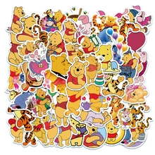 

10/30/50Pcs Disney Cartoon Pooh Bear Stickers Winnie Stickers Waterproof PVC Luggage Laptop Skateboard Sticker Decals Kid Toy