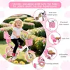 Girls' 12-16 Inch Bike with Training Wheels, Doll Seat, Basket, and Adjustable Seat for Ages 2-9