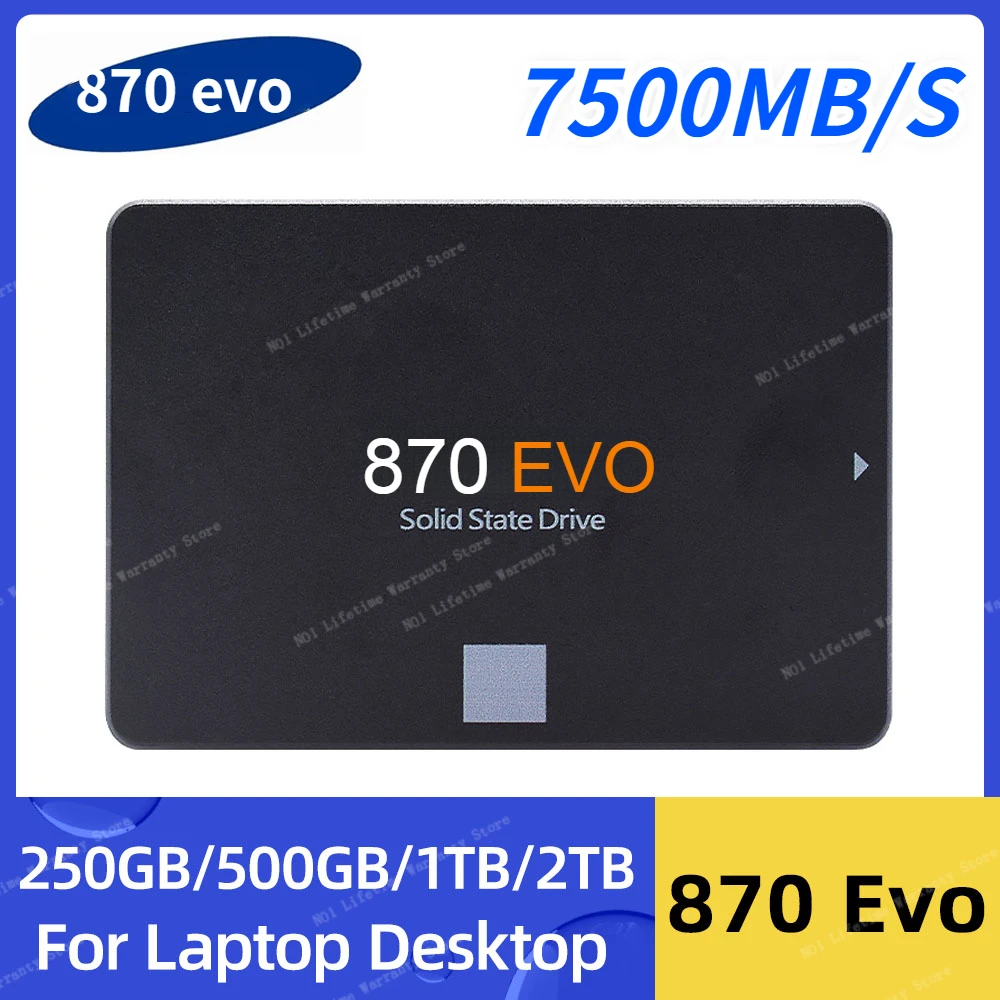 

PS5 4TB 8TB Original 2.5'' SATAIII SSD 870 Evo 1TB 2TB 500GB 250GB Internal Solid State Drive Storage Disk For Laptop or Desktop