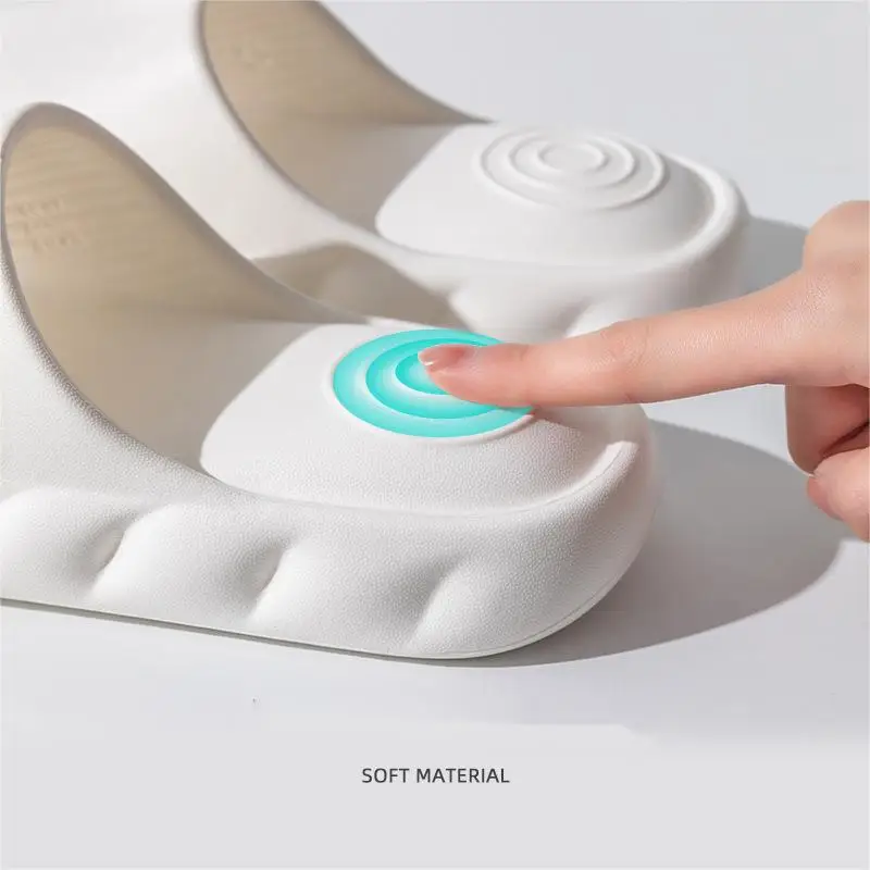 New  Summer Men Women  Slippers Bath Thick Platform Non-Slip Home Soft  Flip Flops Beach Sandals Ladies Slides Indoor Outdoor