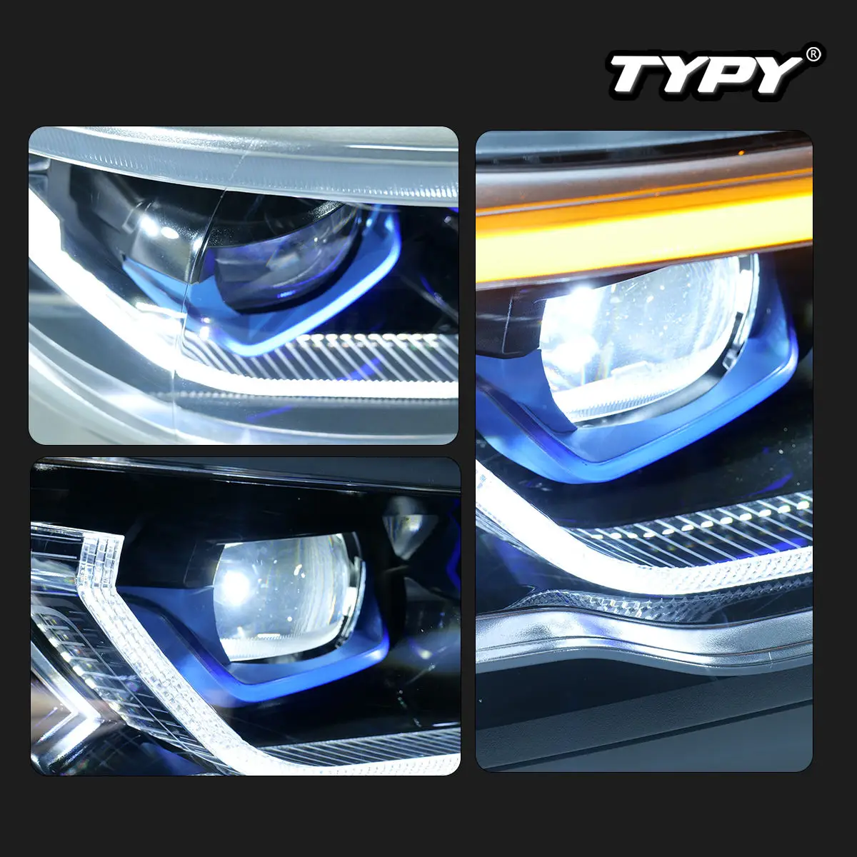TYPY Car For BMW 3 Series E90 Headlight 2005-2012 Upgrade Modified to New  DRL Dynamic Turn Signal LED Headlight Auto Accessories - AliExpress, image size:1200x1200