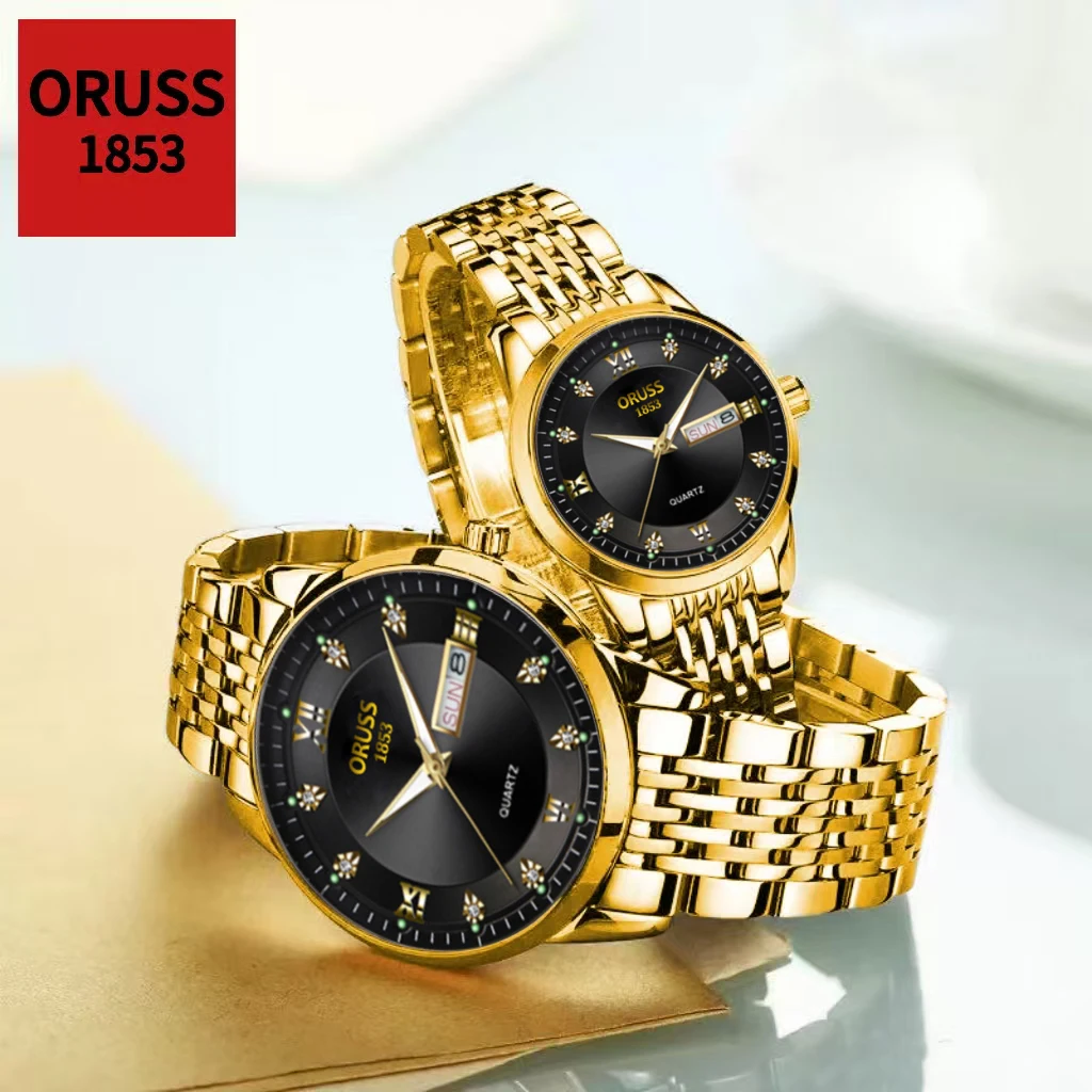 Elegant Automatic Couple Watches - Night-Luminous, Waterproof, and Luxuriously Simple Design