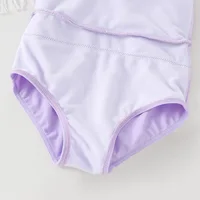 Little Girl's One-Piece Sling Swimsuit Soft Silk Bow knot Cake Dress Swimming Wear for Baby Girl Swimsuits with Free Swimhat Set 4
