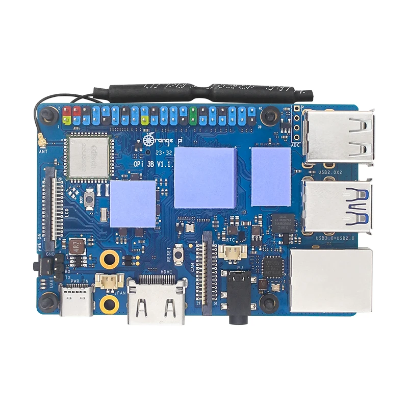 Orange Pi 3B Aluminum Alloy Case with Cooling Fan Active Passive Heat Dissipatio
