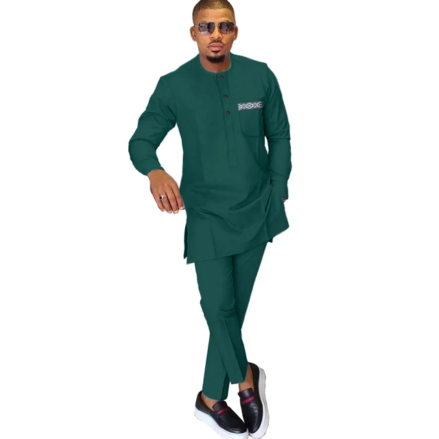 Olamide Long Sleeve Dashiki Outfit - Image 6