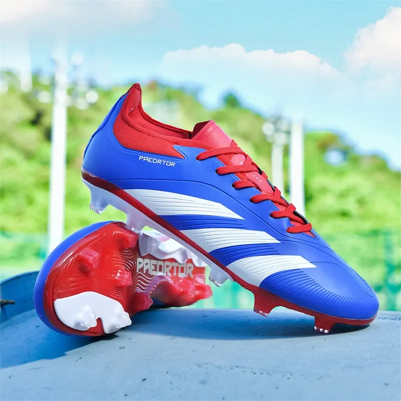 Men TF/FG Soccer Shoes Futsal Original Society Football Boots Professional Ultralight Football Shoes Women Non Slip Cleats Tenis 4