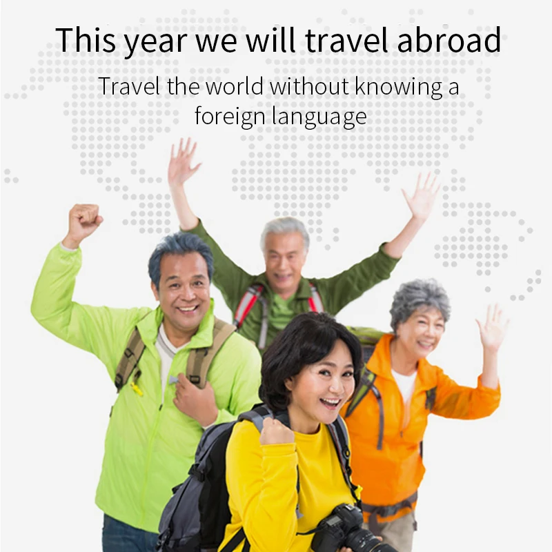 Offline voice translator intelligent portable 137language 4Gwifi real-time translator without internet translation headset stick