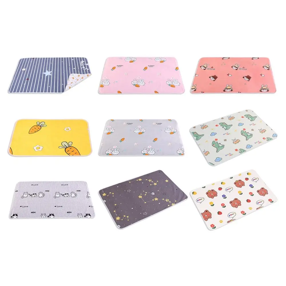 Washable Pee Pad for Dog Dog Diaper Pee Mat for Floor Sofa Kennel Bed Mat Cover Reusable Highly Absorbent Puppy Training Pad