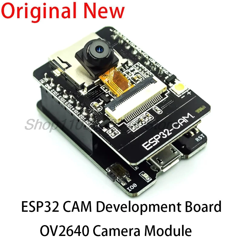 ESP32-CAM WiFi-Modul ESP32 seriell zu WiFi ESP32 CAM-Entwicklungsplatine 5V für Bluetooth mit OV2640-Kameramodul Nodemcu