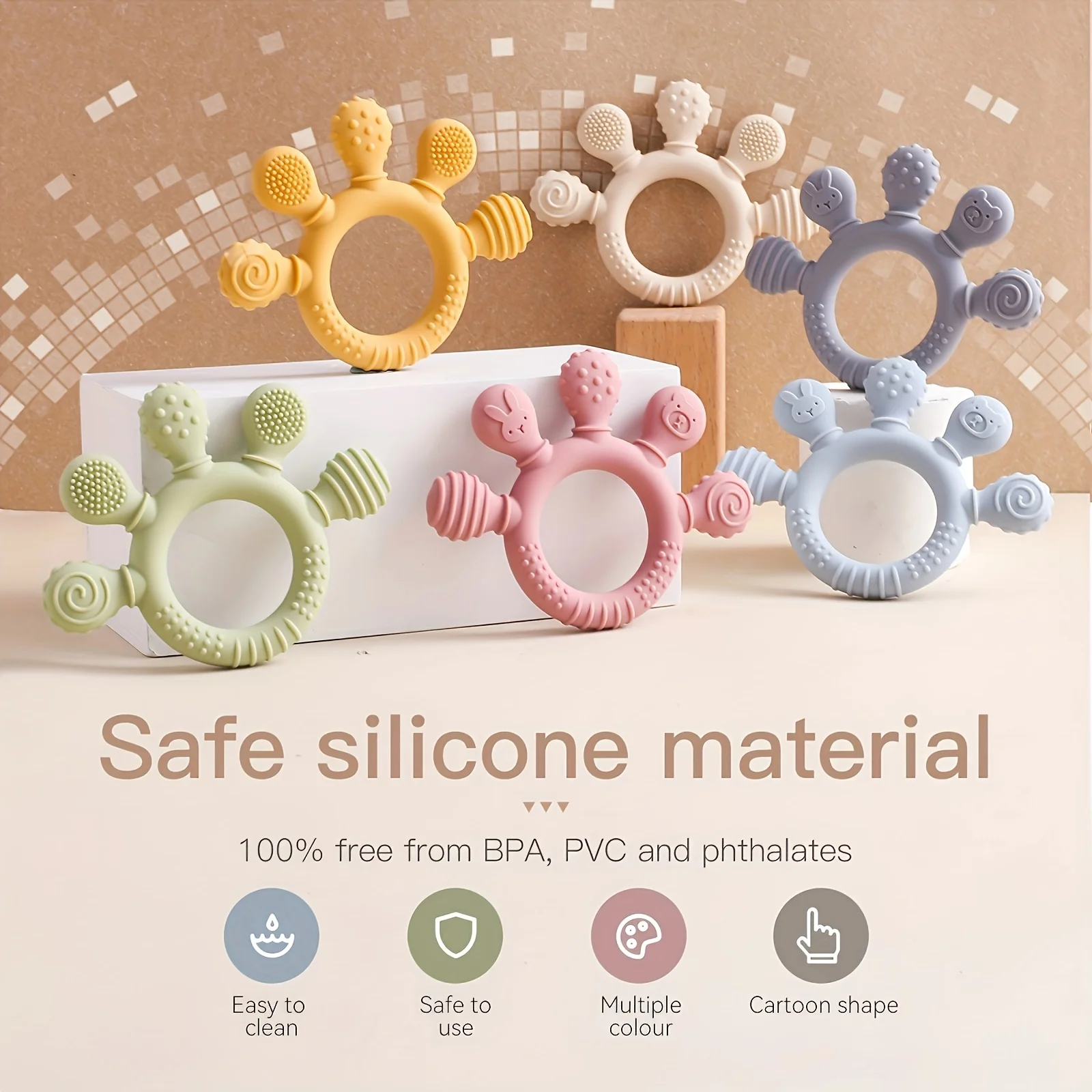 Silicone Baby Teething Toy 1